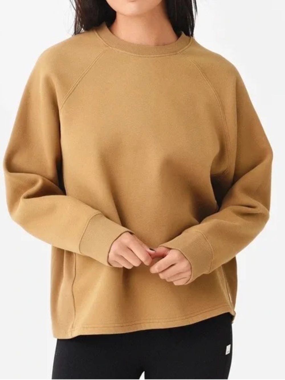 Vuori Tan Restore Oversized Crew Sweatshirt